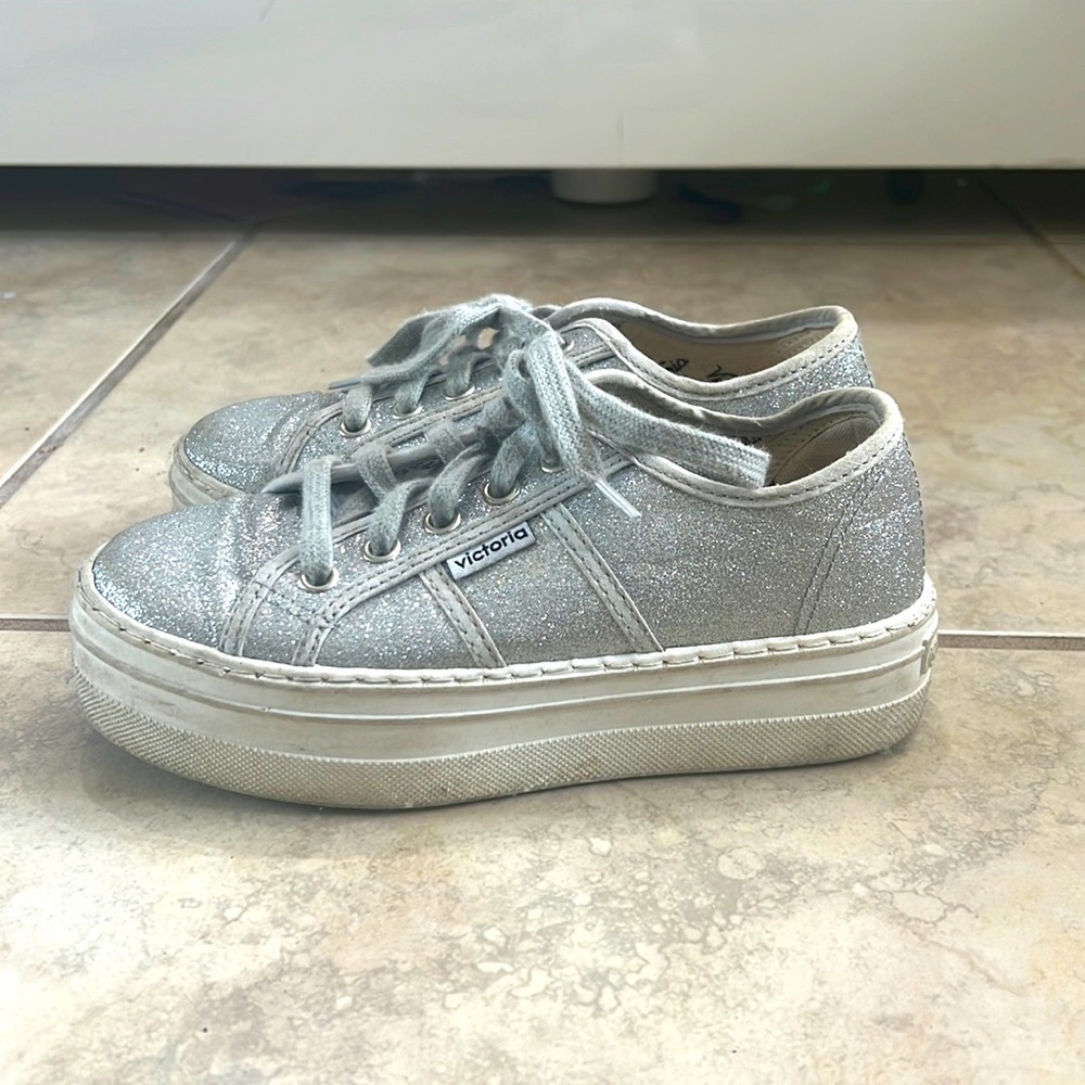 GLITTER TENNIS PLATS-FORMS FOR GIRLS